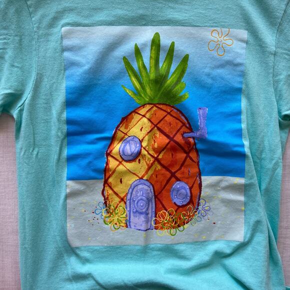 Nickelodeon 90s Y2K SpongeBob SquarePants Graphic Tee Small - Picture 3 of 6